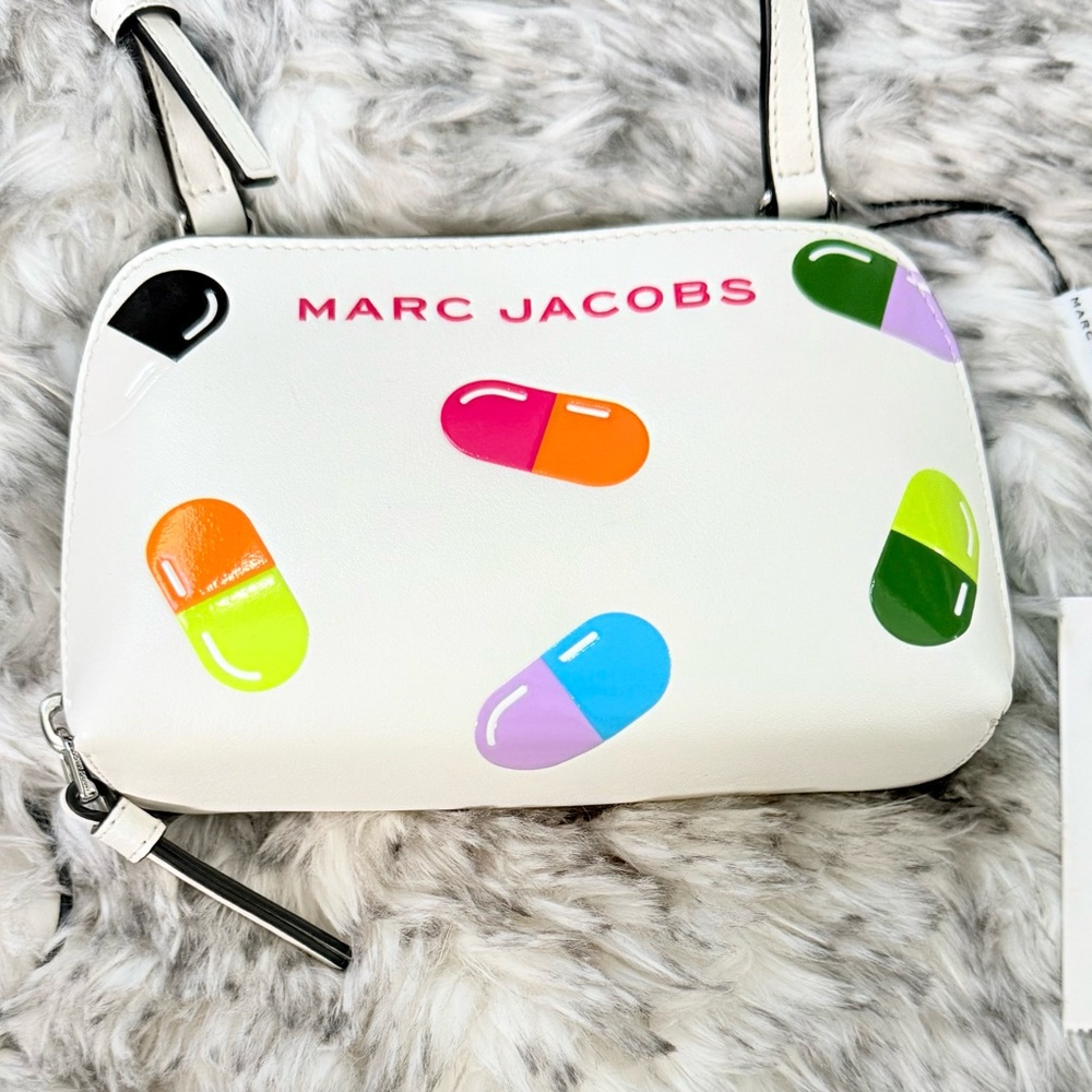Marc Jacobs White Bag with Multicolor Capsule Design